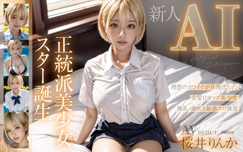 [Rookie Ai] Orthodox Pretty Girl Star Birth Blonde Hcup Sakurai Rinka